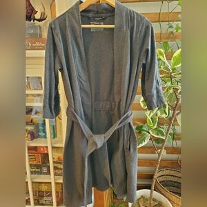 Pact Charoal 3/4 Sleeve Robe XS